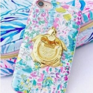 Lilly Pulitzer turtle phone ring NWT